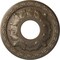 Ekena Millwork Leaf Ceiling Medallion (Fits Canopies up to 4 3/4"), 11 3/8"OD x 3 5/8"ID x 1 1/8"P, Warm Silver CM11LFWSS - alternate 1